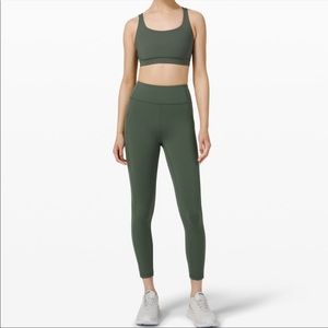 Lululemon Invigorate HR Tight 25” Green Size 20 NEW